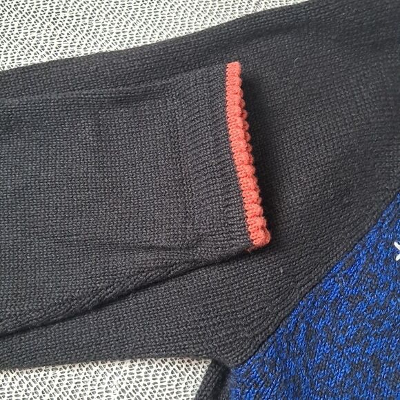 Vtg Terazzo Halloween Ugly Button Sweater Cardigan Owl Cat Ghost  Granny Core - Picture 3 of 9